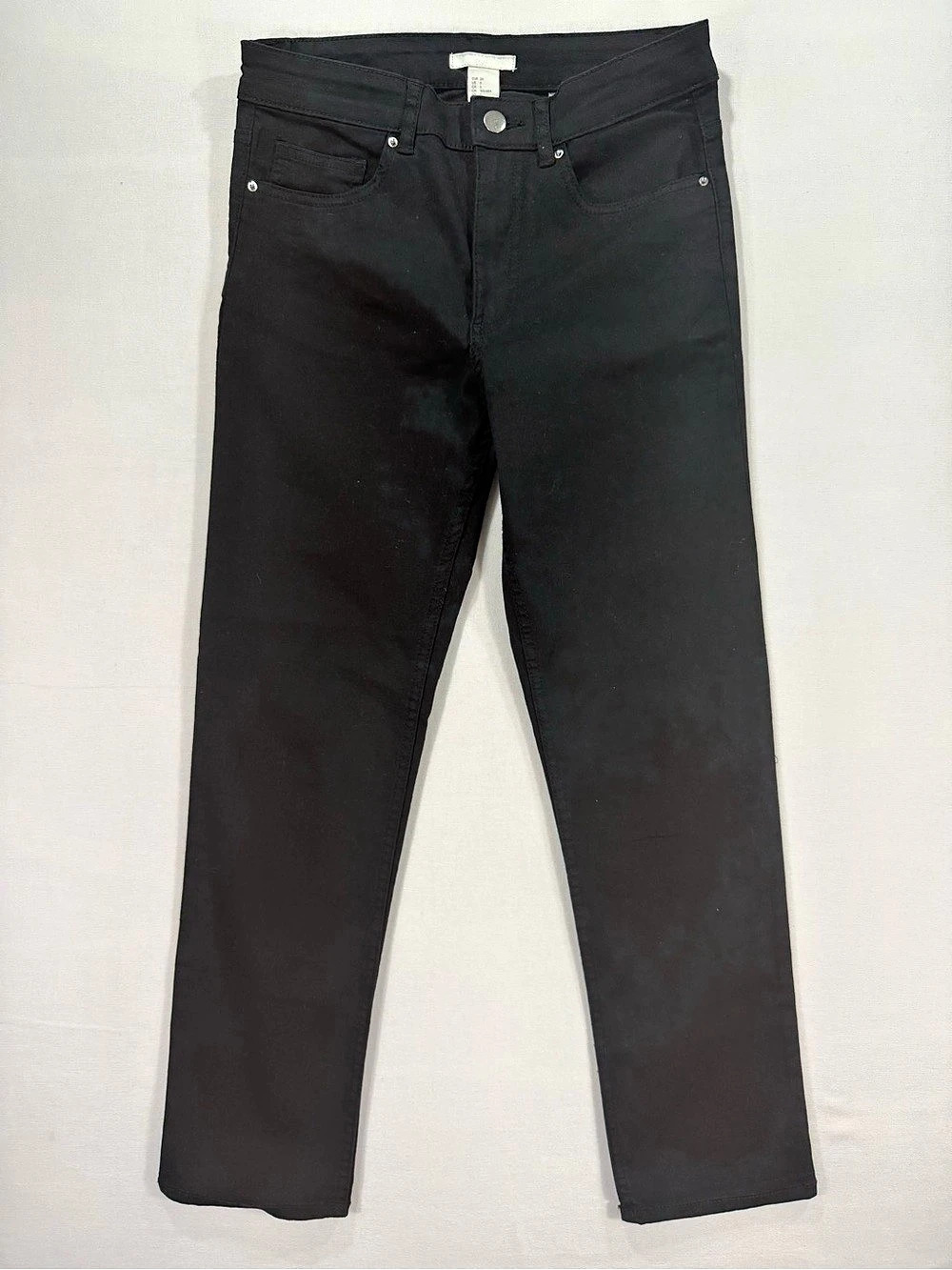 H&M Straight Leg Jeans in Black Size 6 Like New